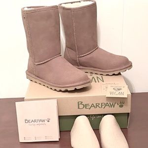 Vegan Bearpaw Elle Short Boots Hickory 7